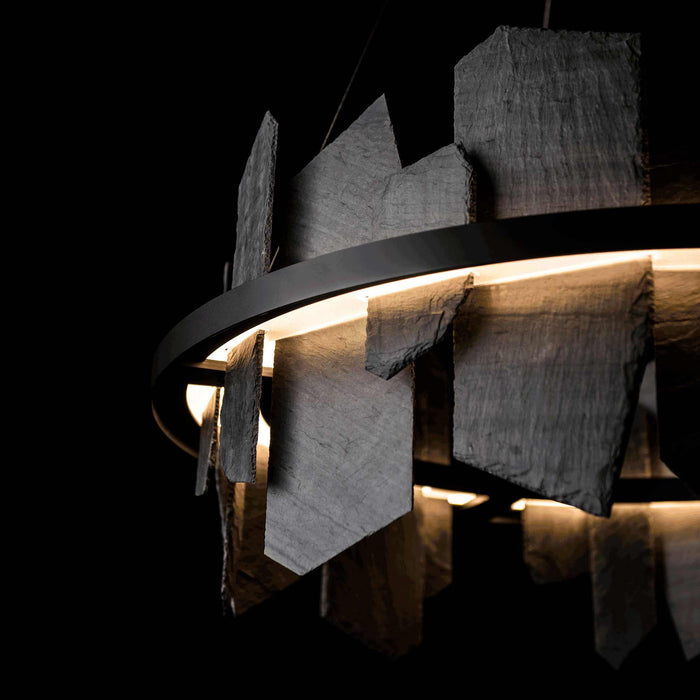 Ardesia Circular LED Pendant Light in Detail.