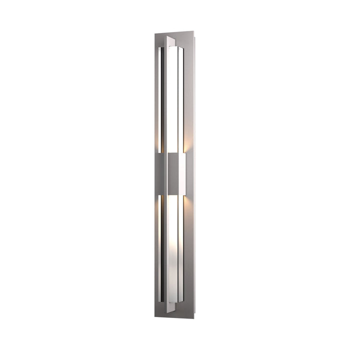 Double Axis Outdoor LED Wall Light in Small/Coastal Burnished Steel.