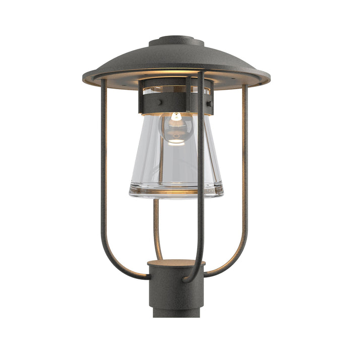Erlenmeyer Outdoor Post Light in Coastal Natural Iron.
