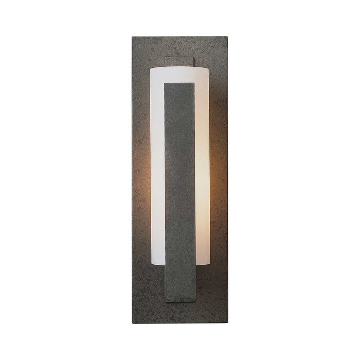 Forged Vertical Bar Wall Light in Small/Incandescent/Mahogany/None.