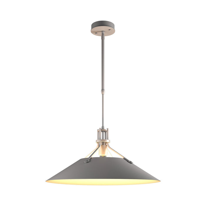 Henry Outdoor Pendant Light in Coastal Burnished Steel/Small/Short.