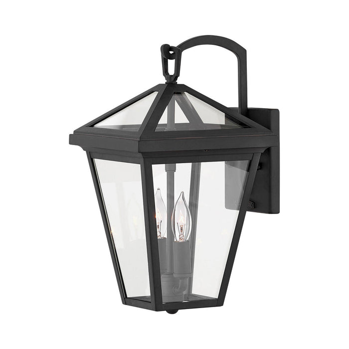 Alford Outside Area Wall Light in Small/Museum Black.