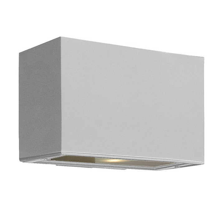 Atlantis Small Outside Area Led Wall Light in Titanium/Up/Downlight.