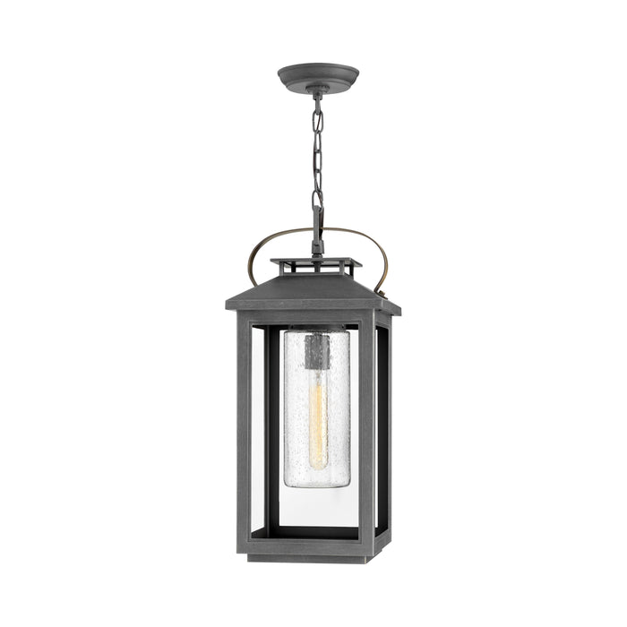 Atwater Outside Area Pendant Light in Ash Bronze.