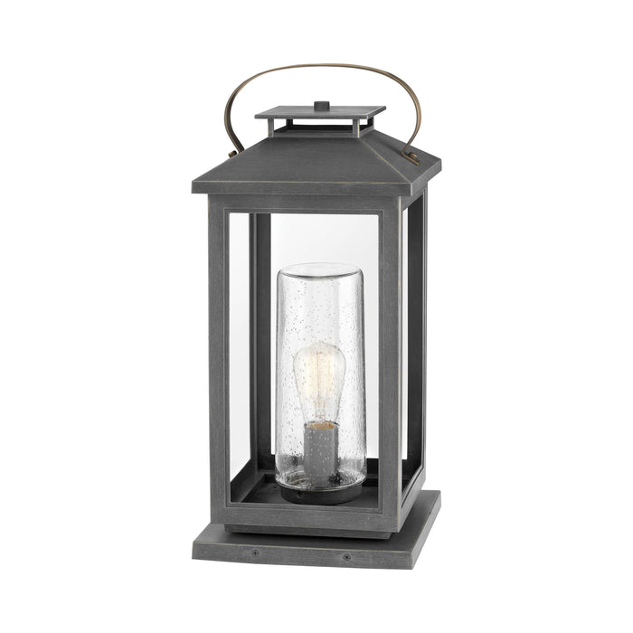 Atwater Outside Area Pier Mount Light in Ash Bronze.