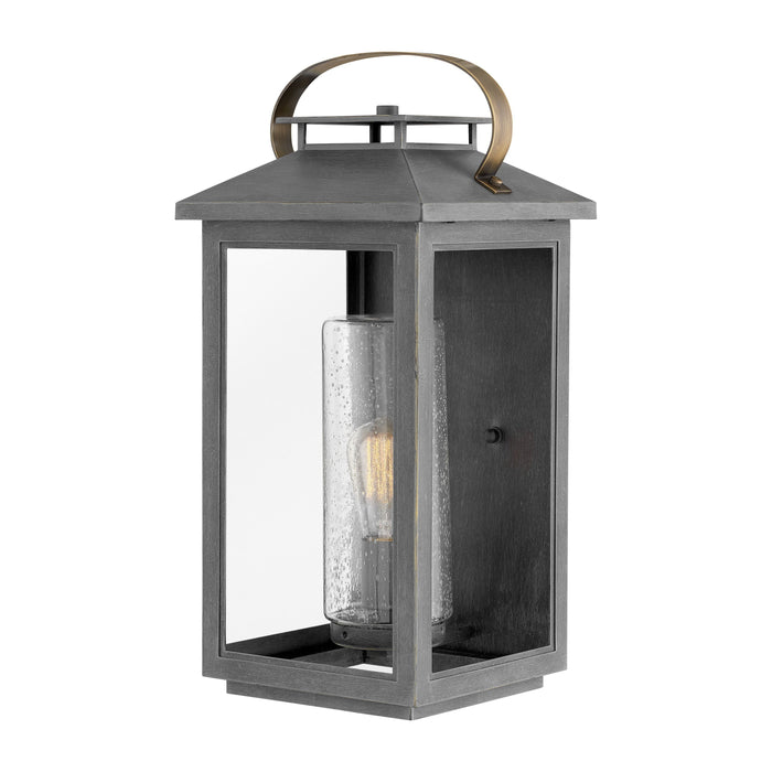 Atwater Outside Area Wall Light in Large/Ash Bronze.