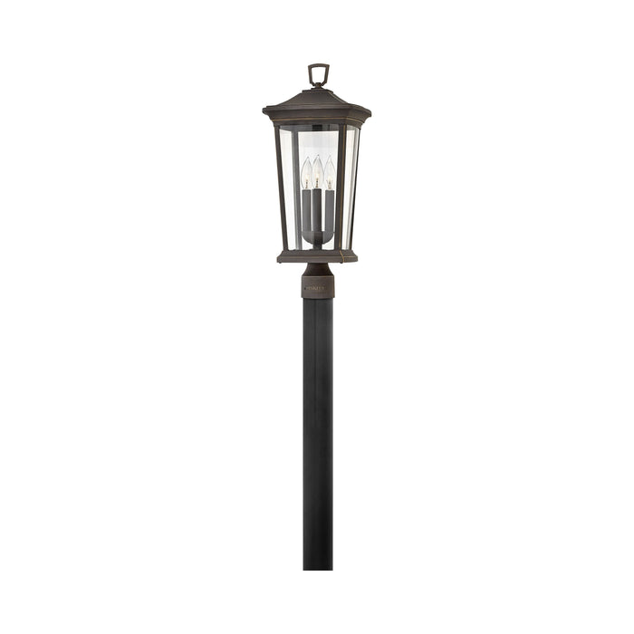 Bromley Outside Area Post Light in Oil Rubbed Bronze.