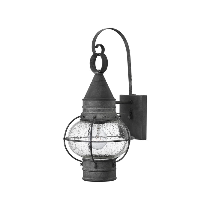 Cape Cod Outside Area Wall Light in Small/Aged Zinc.