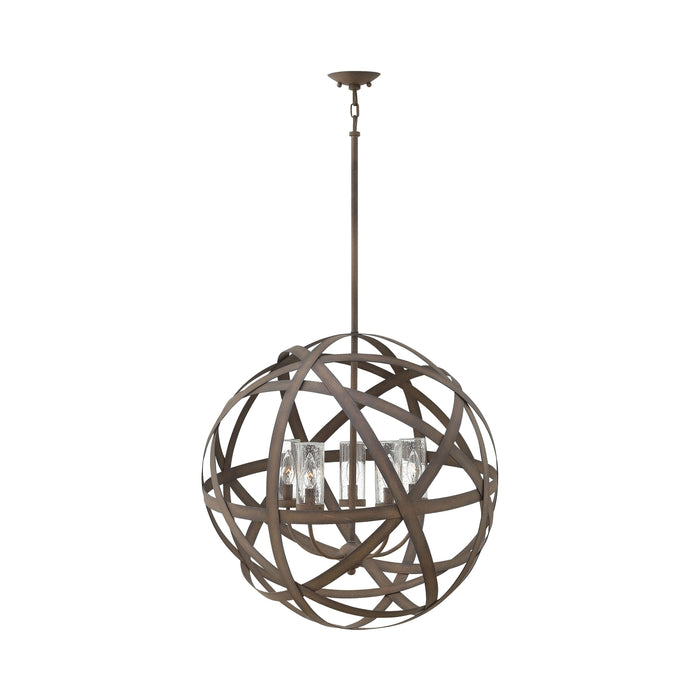 Carson Outside Area Pendant Light in Large/Vintage Iron.