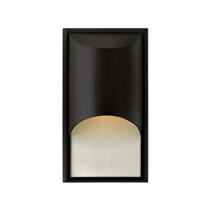 Cascade Outside Area Wall Light in Small/Satin Black.