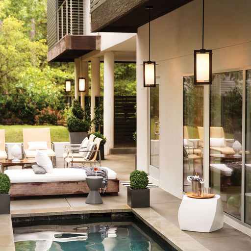 Colfax Outdoor Pendant Light in Outside Area.