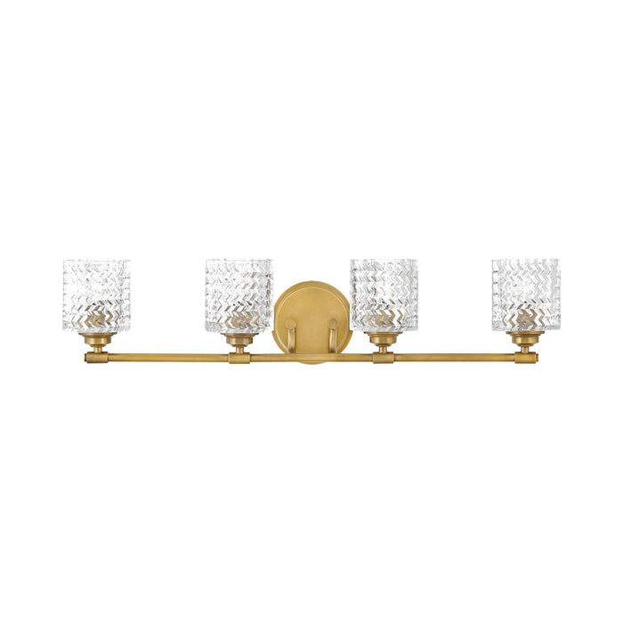 Elle Bath Vanity Light in Heritage Brass (4-Light).