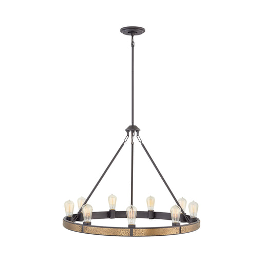 Everett Chandelier in Bronze (9-Light).