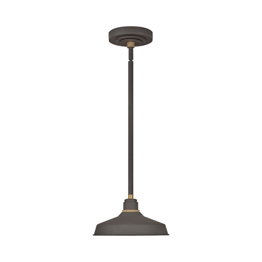 Foundry Outdoor Pendant Barn Light in Classic/Museum Bronze (9.5-Inch).