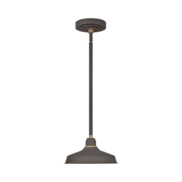 Foundry Outdoor Pendant Barn Light in Classic/Museum Bronze (9.5-Inch).
