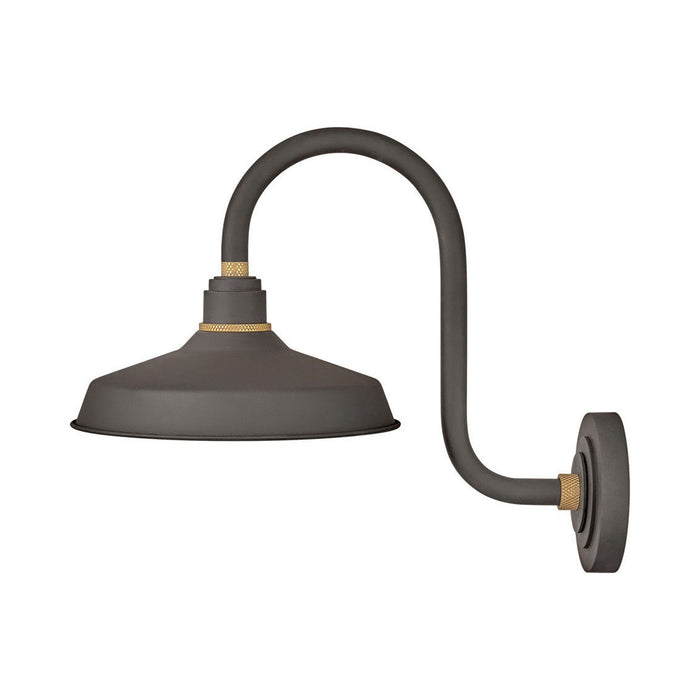 Foundry Outdoor Tall Barn Wall Light in Classic/Small/Museum Bronze.