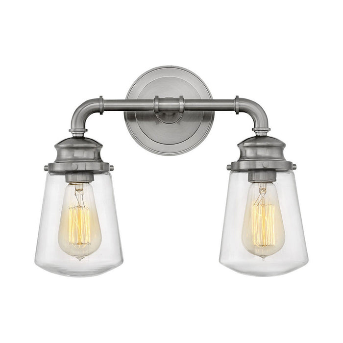 Fritz Bath Vanity Light in Brushed Nickel (2-Light).