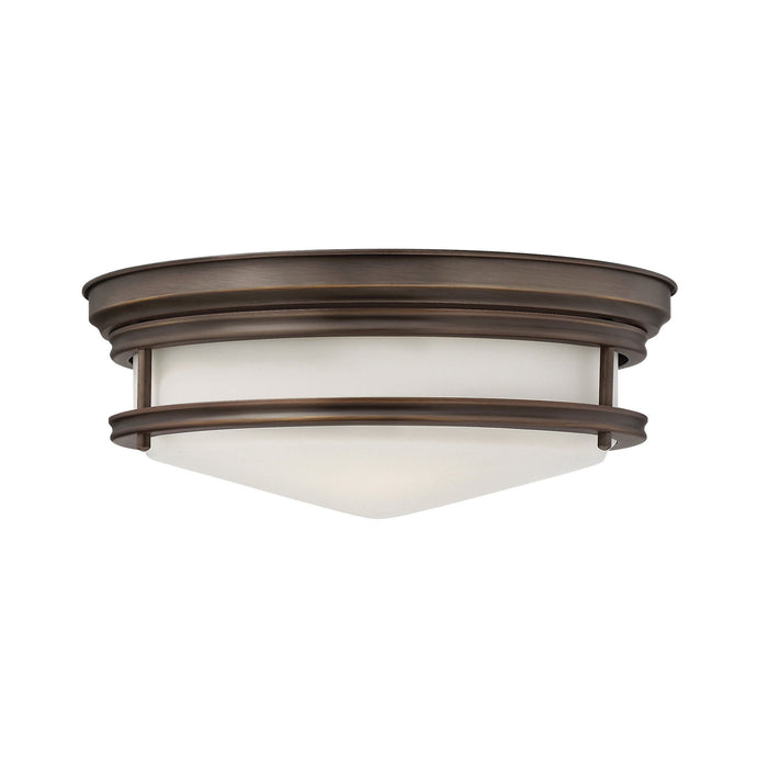 Hadley Flush Mount Ceiling Light in Large/Oil Rubbed Bronze.