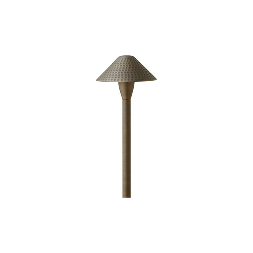 Hardy Island Hammered Led Path Light in Matte Bronze.