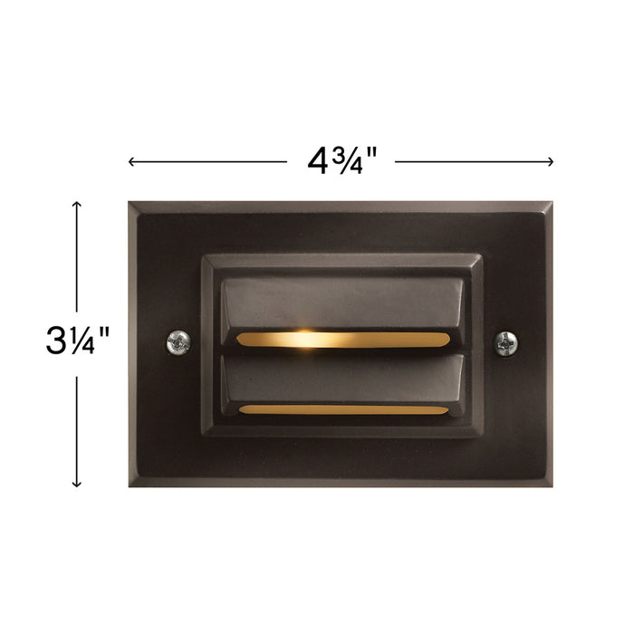 Horizontal LED Deck Light - line drawing.