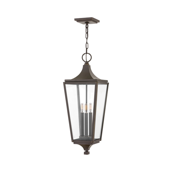 Jaymes Outside Area Pendant Light in Oil Rubbed Bronze.