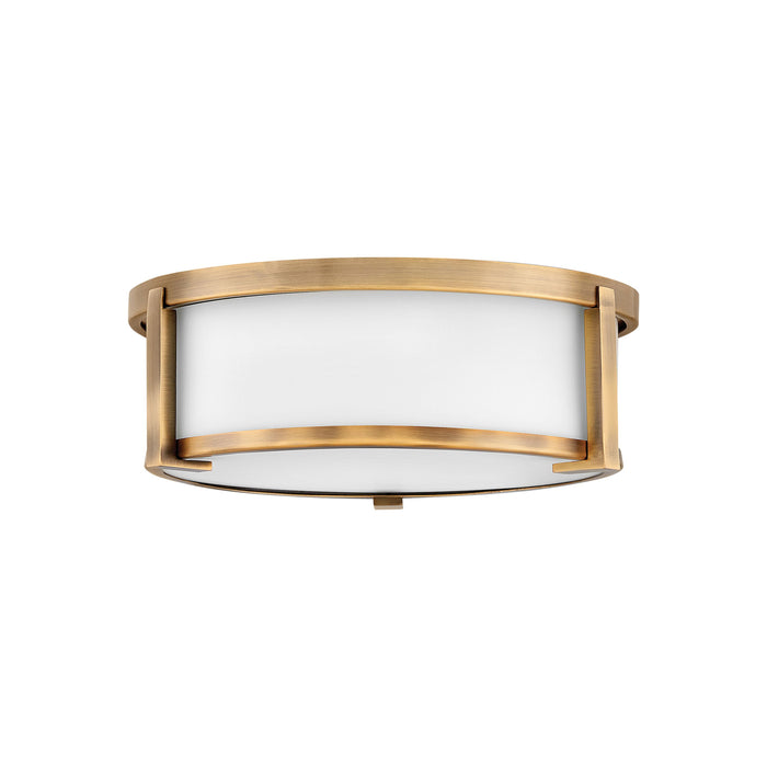 Lowell Flush Mount Ceiling Light in Brushed Bronze (13.25-Inch).