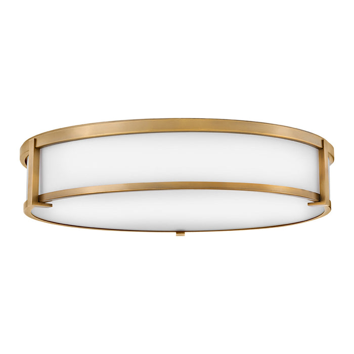 Lowell Flush Mount Ceiling Light in Brushed Bronze (24-Inch).