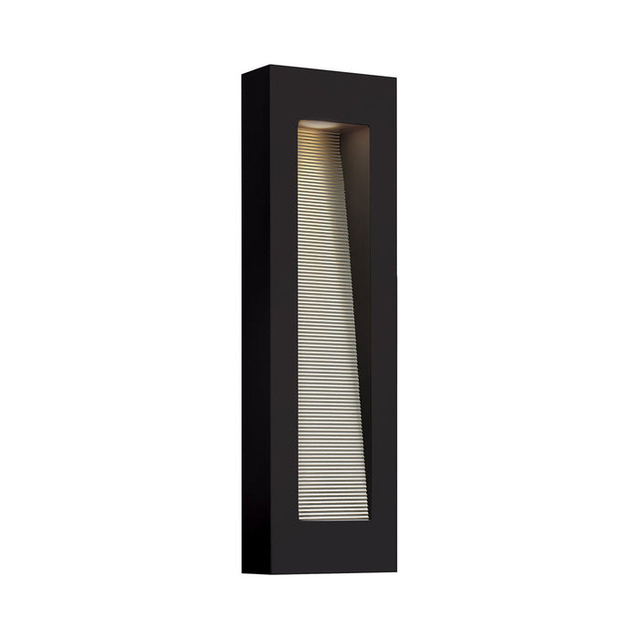Luna Tall Outside Area Wall Light in Rectangular/Large/Satin Black.