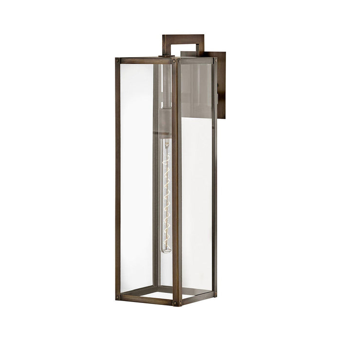 Max Outside Area Wall Light in Large/Burnished Bronze.