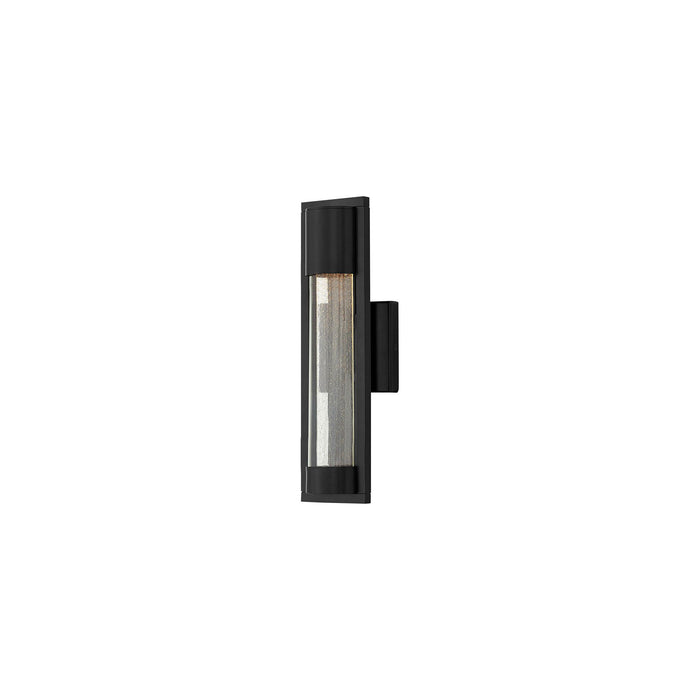 Mist Outside Area Wall Light in Small/Satin Black.