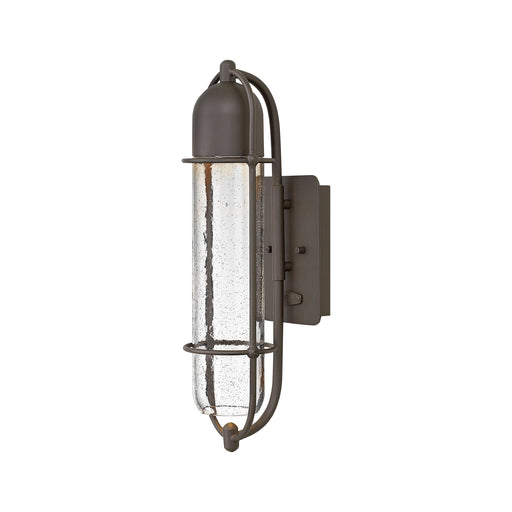 Perry Outside Area Wall Light in Oil Rubbed Bronze.