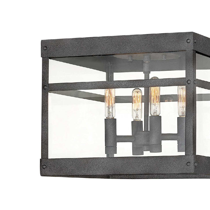 Porter Outdoor Flush Mount Ceiling Light in Detail.