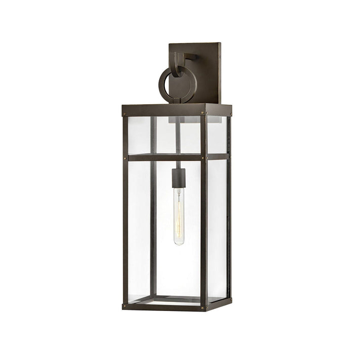 Porter Outside Area Wall Light in X-Large/Oil Rubbed Bronze.