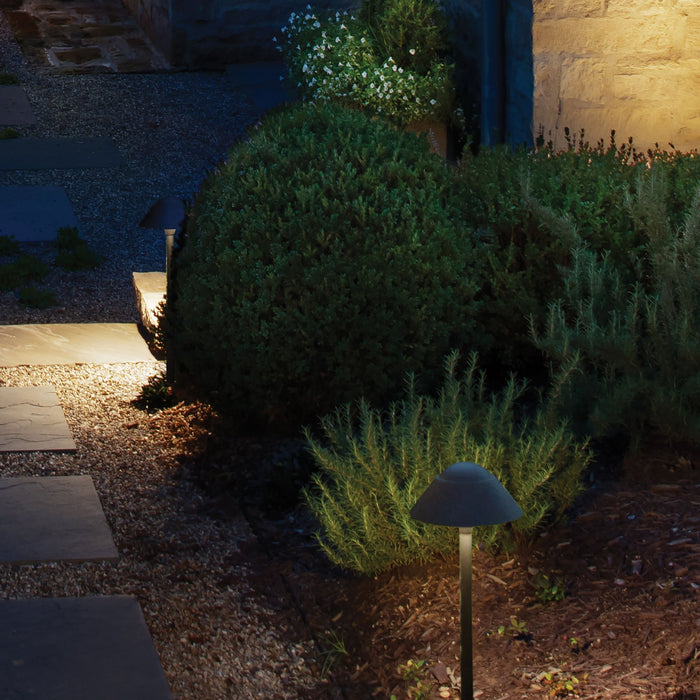 Rex LED Path Light in Outside Area.