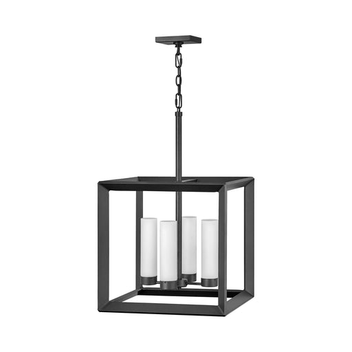 Rhodes Outside Area Pendant Light in Brushed Graphite.