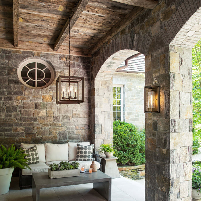 Rhodes Outdoor Pendant Light in Outside Area.