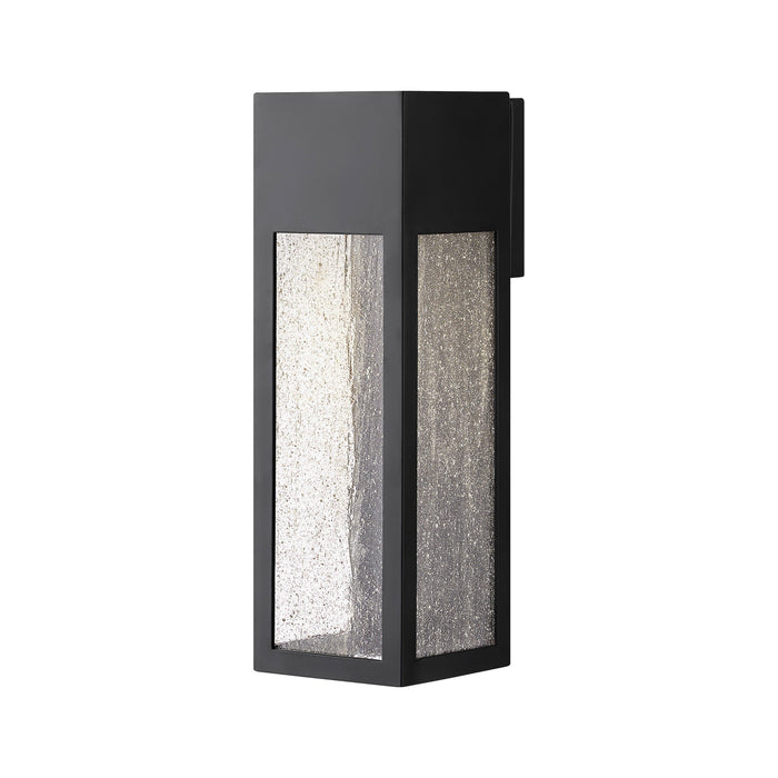 Rook Outside Area Led Wall Light in Satin Black/Large.