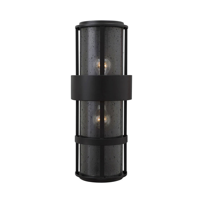 Saturn Outside Area Wall Light in X-Large/Satin Black.