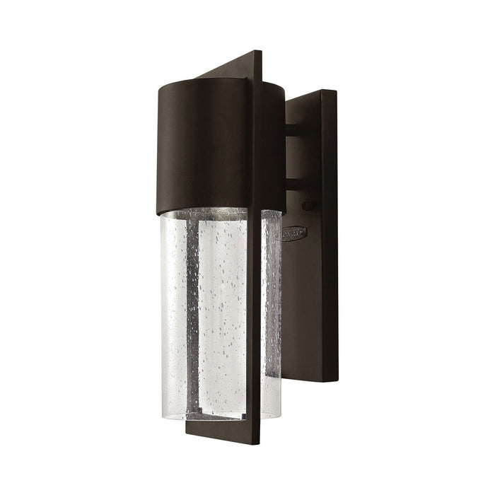 Shelter Outside Area Wall Light in Small Round/Buckeye Bronze.