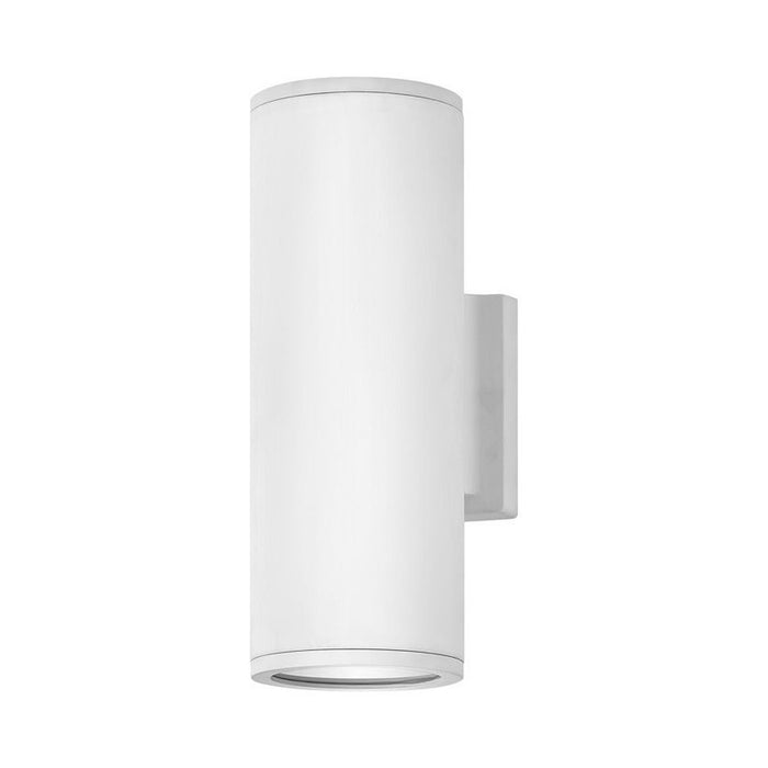 Silo Outside Area Wall Light in Up/Down/Satin White.