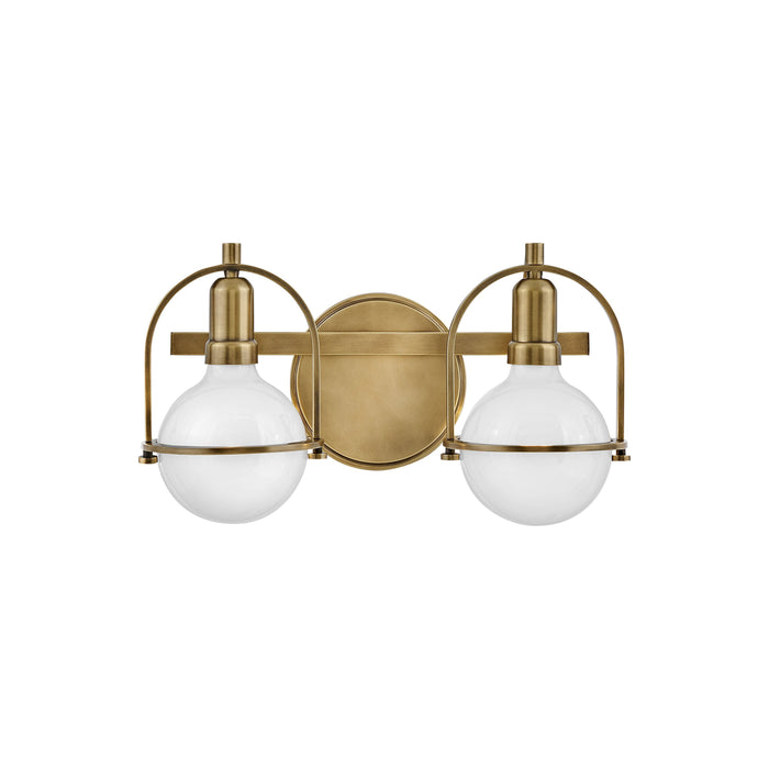 Somerset Bath Vanity Light in Heritage Brass (2-Light).
