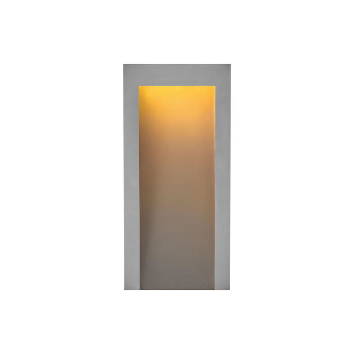Taper Outside Area Led Wall Light in Medium/Textured Graphite.