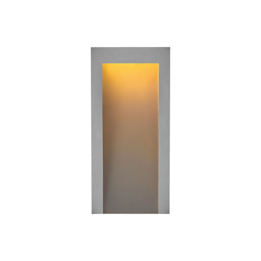 Taper Outside Area Led Wall Light in Textured Graphite.