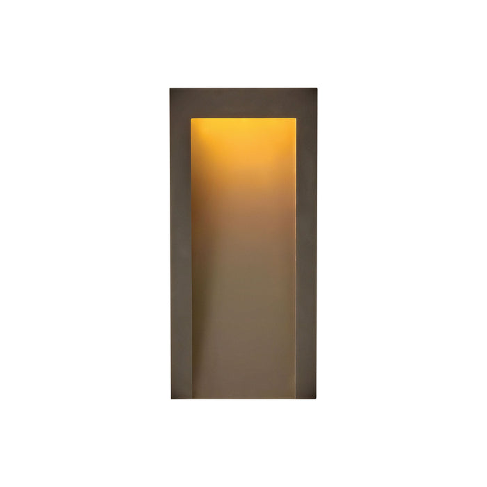 Taper Outside Area Led Wall Light in Medium/Textured Oil Rubbed Bronze.