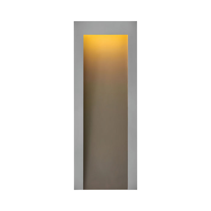 Taper Outside Area Led Wall Light in Large/Textured Graphite.