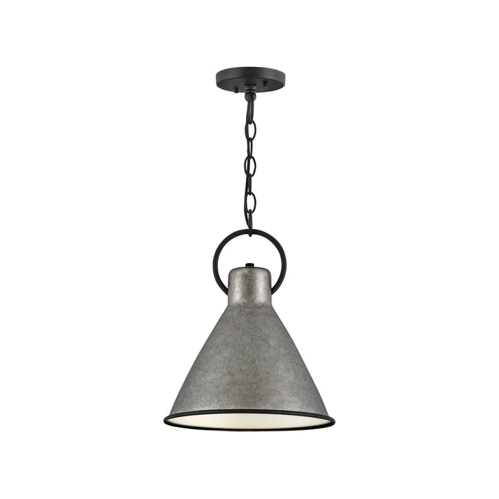 Winnie Pendant Light in Small/Rustic Pewter.