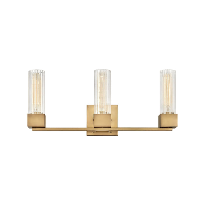 Xander Bath Vanity Light in Heritage Brass (3-Light).
