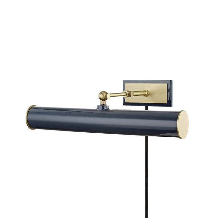 Holly Picture Light in Aged Brass / Navy (2-Light).