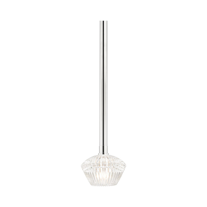 Barclay Pendant Light in Polished Nickel.