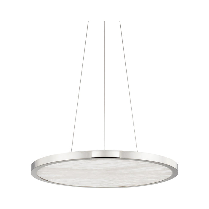Eastport LED Pendant Light in Small/Polished Nickel.